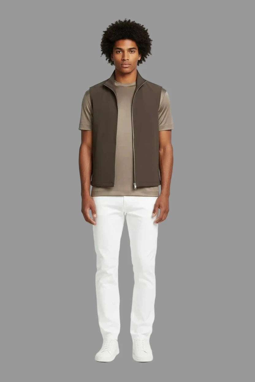 Tech Gilet -Bruin
